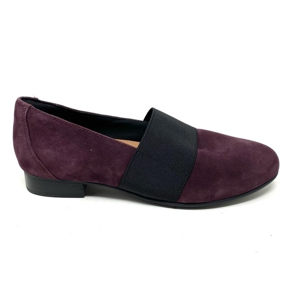 Clarks UN Blush Lo Aubergine Suede WIDE - Picture 1 of 8